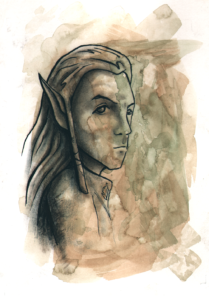 Legolas, a Creative Commons illustration by JessicaLR