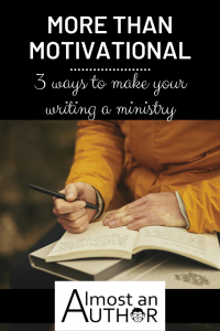 make your writing a ministry