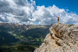 The mountaintop of success